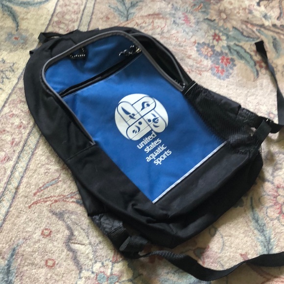 USAS United States Aquatic Sports canvas backpack knapsack book bag - Picture 16 of 16